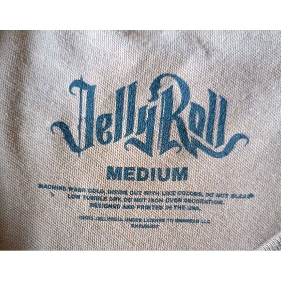 Jelly Roll Tour T-Shirt Men's Medium Graphic Print Brown Long Sleeve - Picture 5 of 9